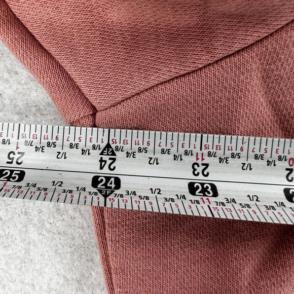 Nike Sportswear Hoodie Sweatshirt Women LG French Terry Salmon Lace-Up Oversized - Picture 10 of 12